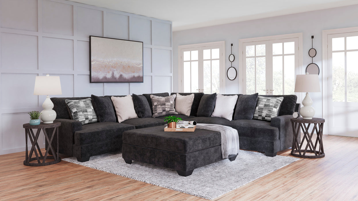 Lavernett Charcoal Sectional Set - Gate Furniture