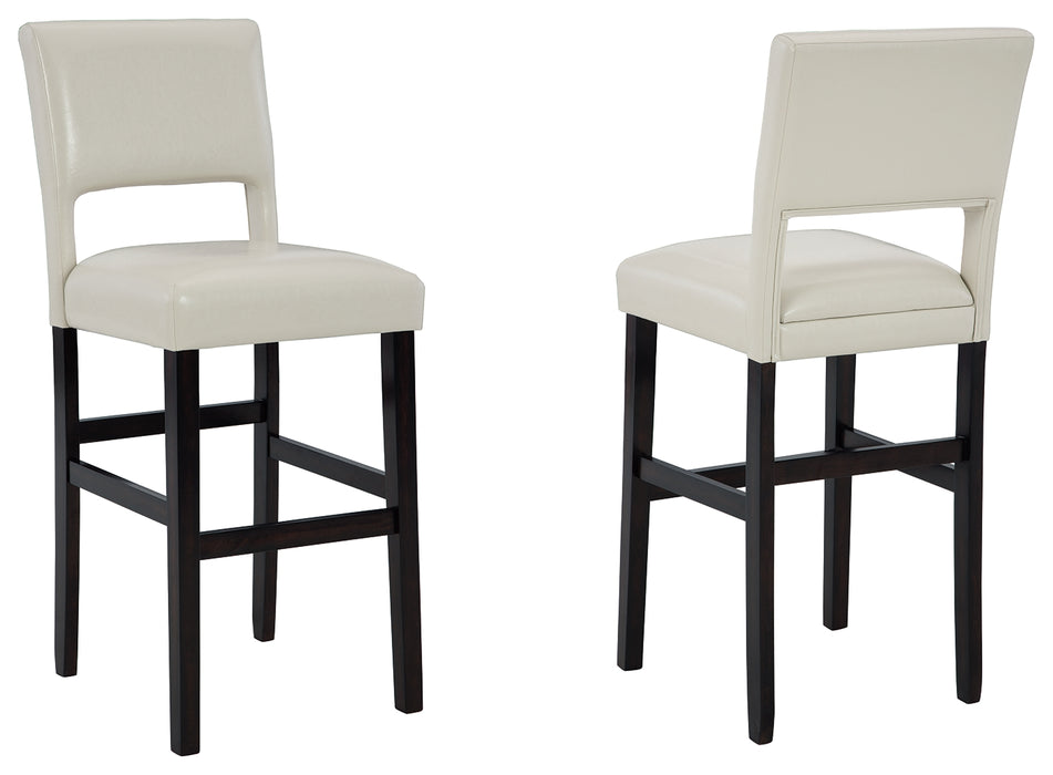 Leektree Bar Height Bar Stool (Set of 2) - D470-330 - In Stock Furniture