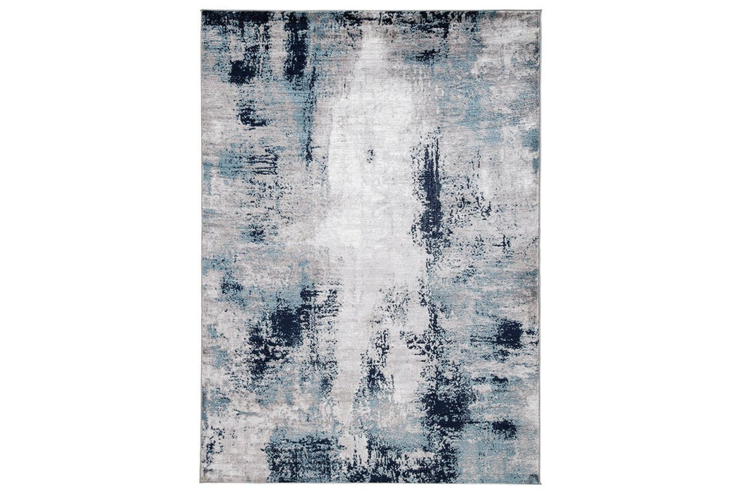 Leonelle Cream/Blue/Gray Large Rug - R404871 - Gate Furniture
