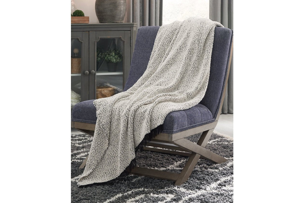 Leonita Black/White Throw - A1000769T - Gate Furniture