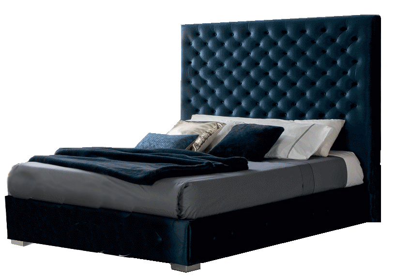 Leonor Blue Bed W/Storage Queen - i29059 - In Stock Furniture