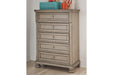 Lettner Light Gray Chest of Drawers - B733-45 - Gate Furniture