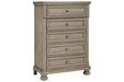 Lettner Light Gray Chest of Drawers - B733-45 - Gate Furniture