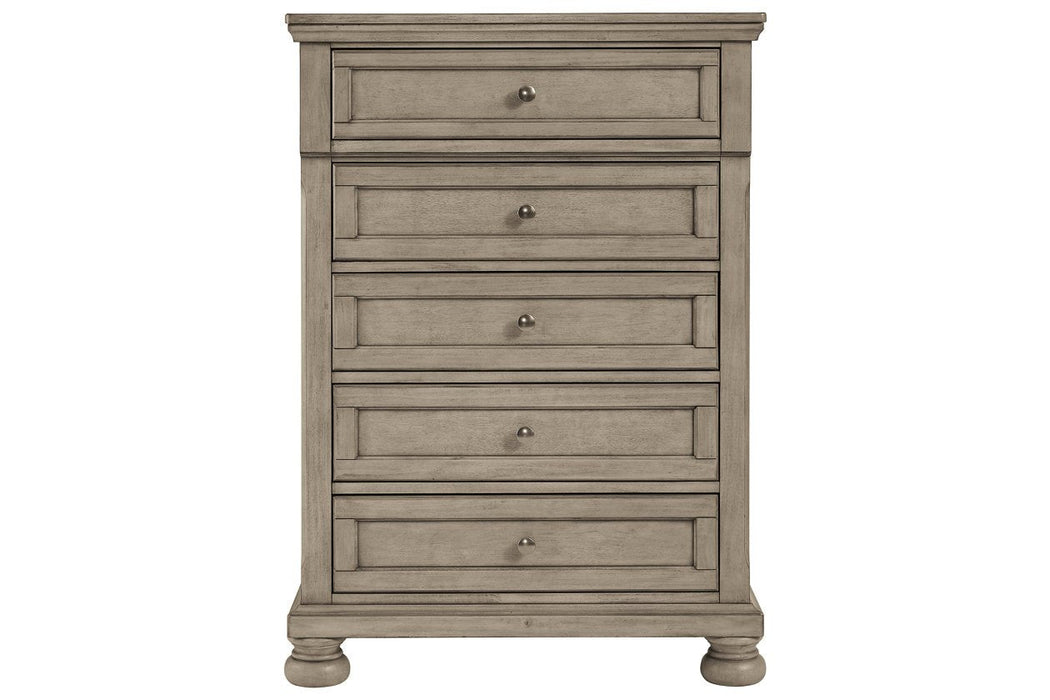 Lettner Light Gray Chest of Drawers - B733-45 - Gate Furniture