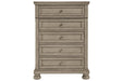 Lettner Light Gray Chest of Drawers - B733-45 - Gate Furniture