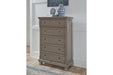 Lettner Light Gray Chest of Drawers - B733-46 - Gate Furniture