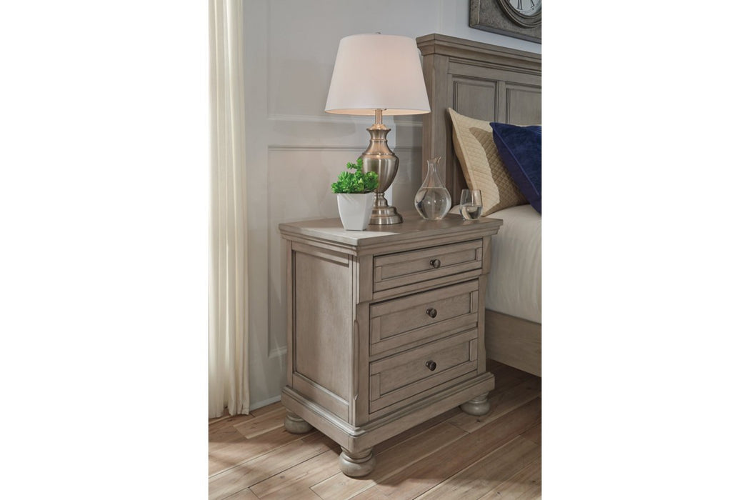 Lettner Light Gray Nightstand - B733-92 - Gate Furniture