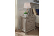 Lettner Light Gray Nightstand - B733-92 - Gate Furniture