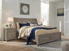 Lettner Light Gray Queen Storage Platform Sleigh Bed - Gate Furniture