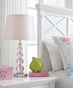 Letty Pink Table Lamp - L857664 - Gate Furniture