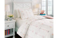 Lexann Pink/White/Gray Twin Comforter Set - Q901001T - Gate Furniture