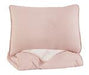 Lexann Pink/White/Gray Twin Comforter Set - Q901001T - Gate Furniture