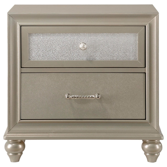 Lila Champagne Panel Bedroom Set - Gate Furniture
