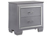Lillian Silver LED Nightstand - B7100-2 - Gate Furniture