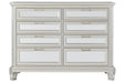 Lindenfield Silver Dresser - B758-31 - Gate Furniture