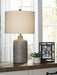 Linus Antique Black Table Lamp - L117964 - Gate Furniture