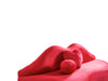 Lips Red Velvet Loveseat - In Stock Furniture