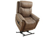 Lorreze Driftwood Power Lift Recliner - 8530612 - Gate Furniture