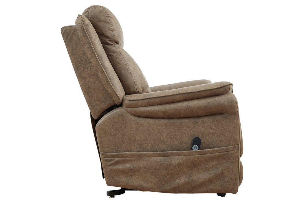 Lorreze Driftwood Power Lift Recliner - 8530612 - Gate Furniture
