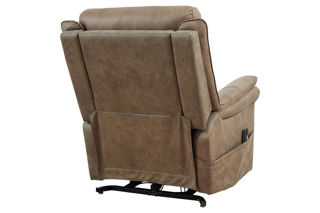 Lorreze Driftwood Power Lift Recliner - 8530612 - Gate Furniture