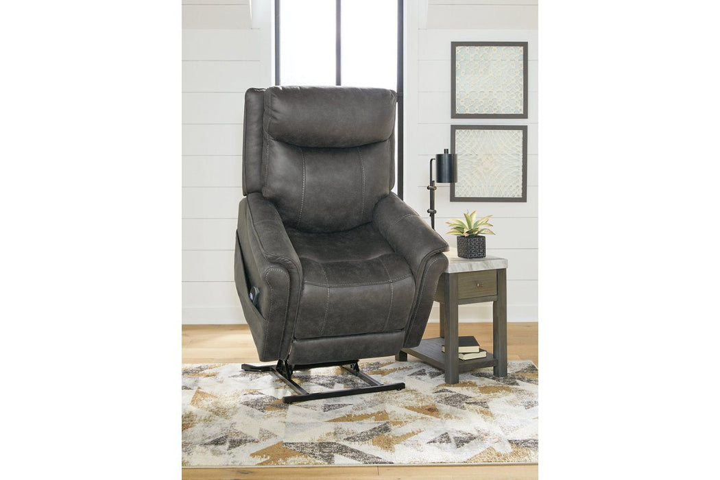 Lorreze Steel Power Lift Recliner - 8530512 - Gate Furniture