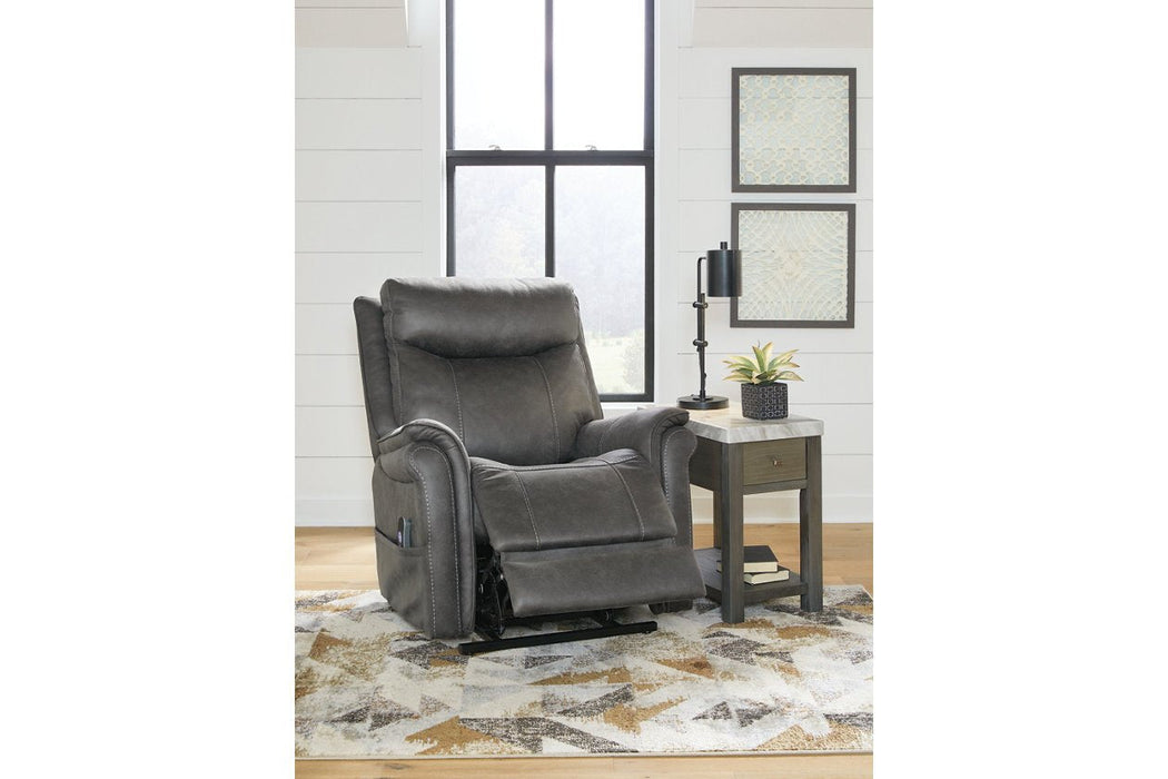 Lorreze Steel Power Lift Recliner - 8530512 - Gate Furniture