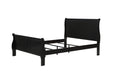 Louis Philip Black Full Sleigh Bed - Gate Furniture