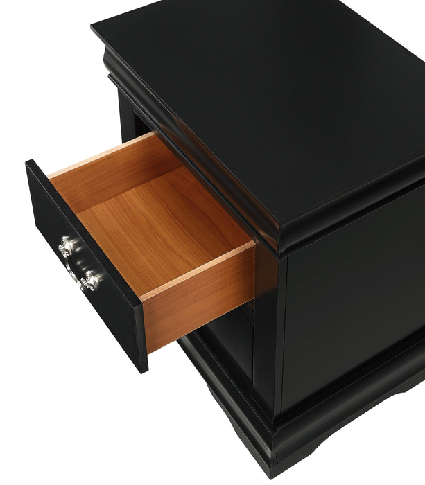  Louis Philip Black Sleigh Bedroom Set - Gate Furniture