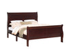  Louis Philip Cherry Sleigh Bedroom Set - Gate Furniture