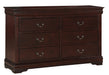  Louis Philip Cherry Sleigh Bedroom Set - Gate Furniture