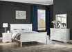Louis Philip White Sleigh Bedroom Set - Gate Furniture