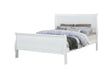 Louis Philip White Twin Sleigh Bed - Gate Furniture