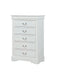 Louis Philip White Youth Sleigh Bedroom Set - Gate Furniture