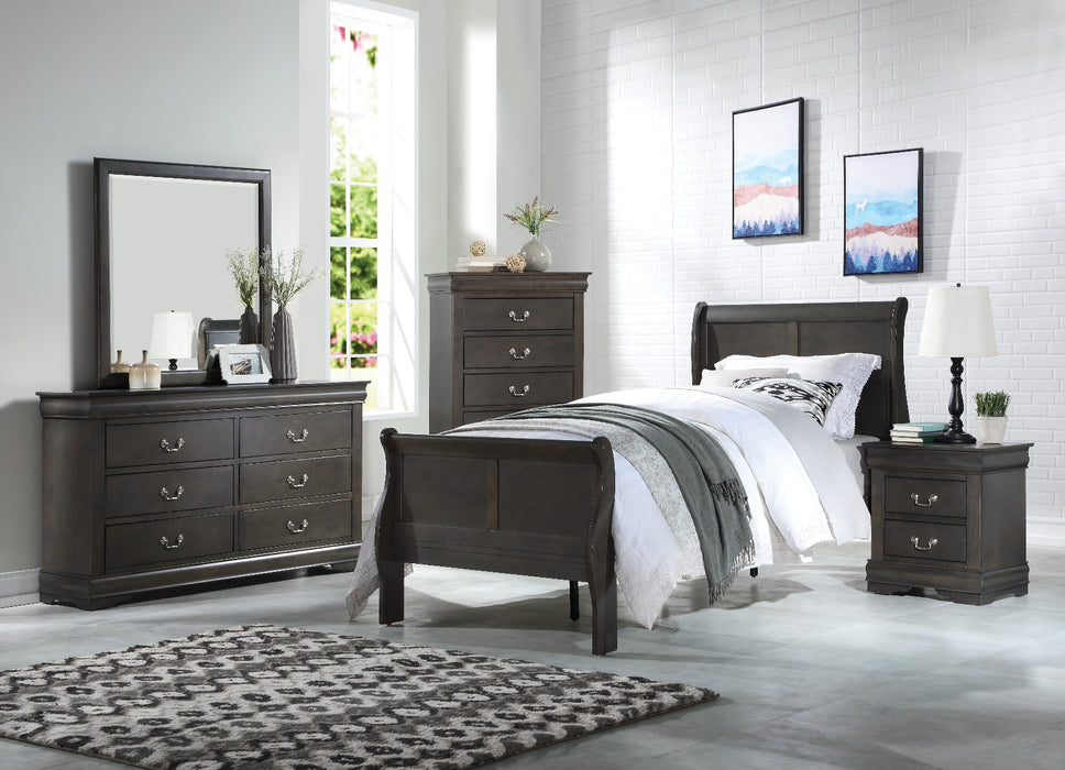 Louis Philippe Full Bed - 26805F - In Stock Furniture