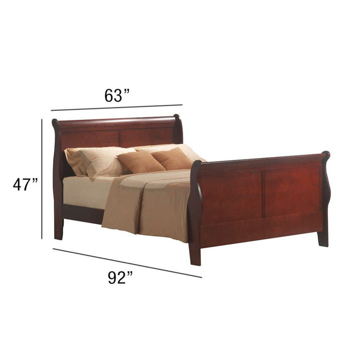 Louis Philippe III Queen Bed - 19520Q - In Stock Furniture