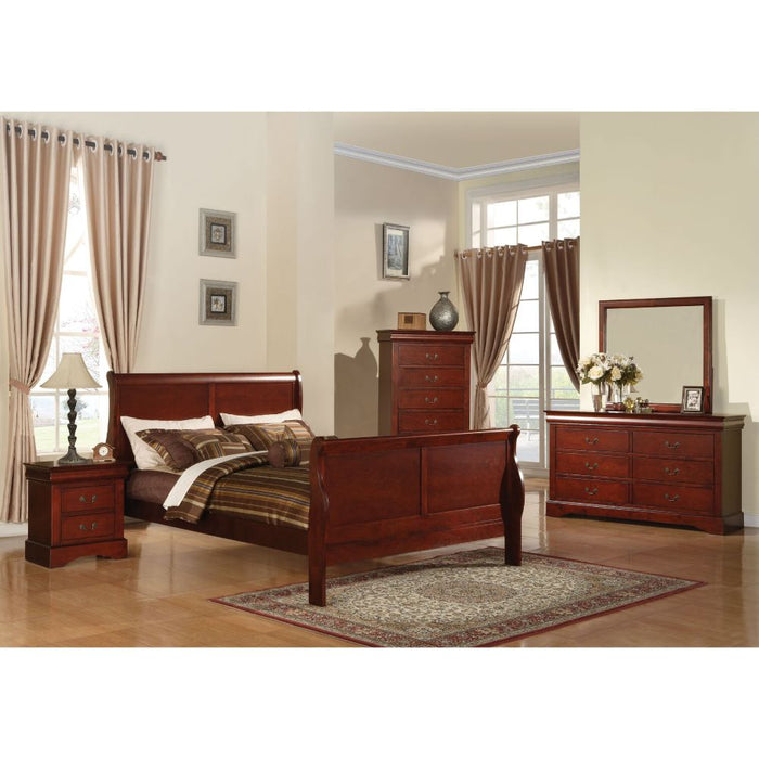 Louis Philippe III Queen Bed - 19520Q - In Stock Furniture