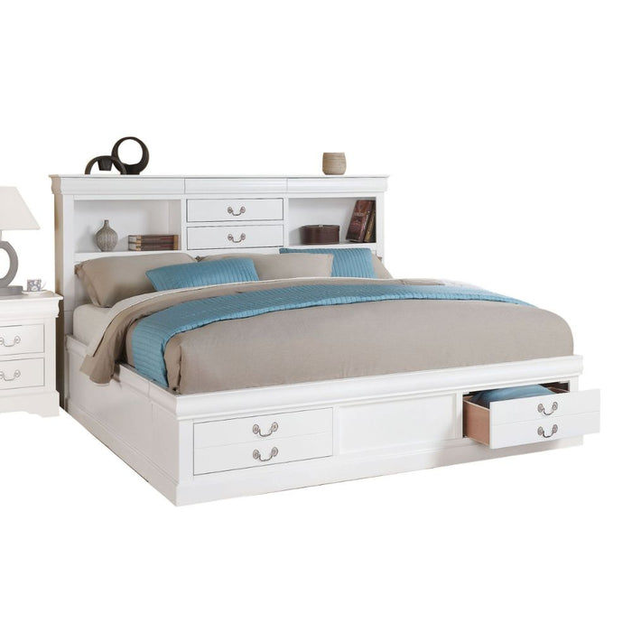 Louis Philippe III Queen Bed - 24490Q - In Stock Furniture