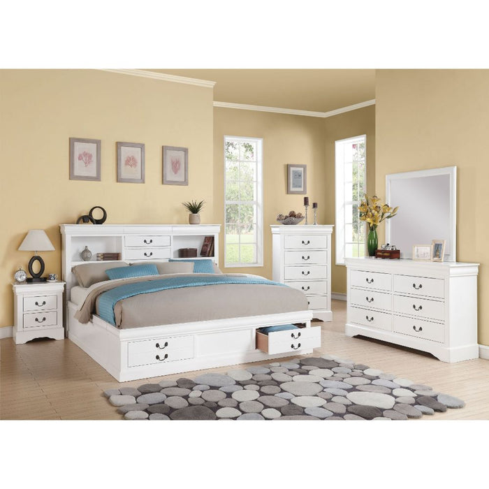 Louis Philippe III Queen Bed - 24490Q - In Stock Furniture