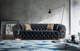Lupino Black Velvet Sofa & Loveseat - LUPINOBLACK-SL - Gate Furniture