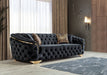 Lupino Black Velvet Sofa & Loveseat - LUPINOBLACK-SL - Gate Furniture