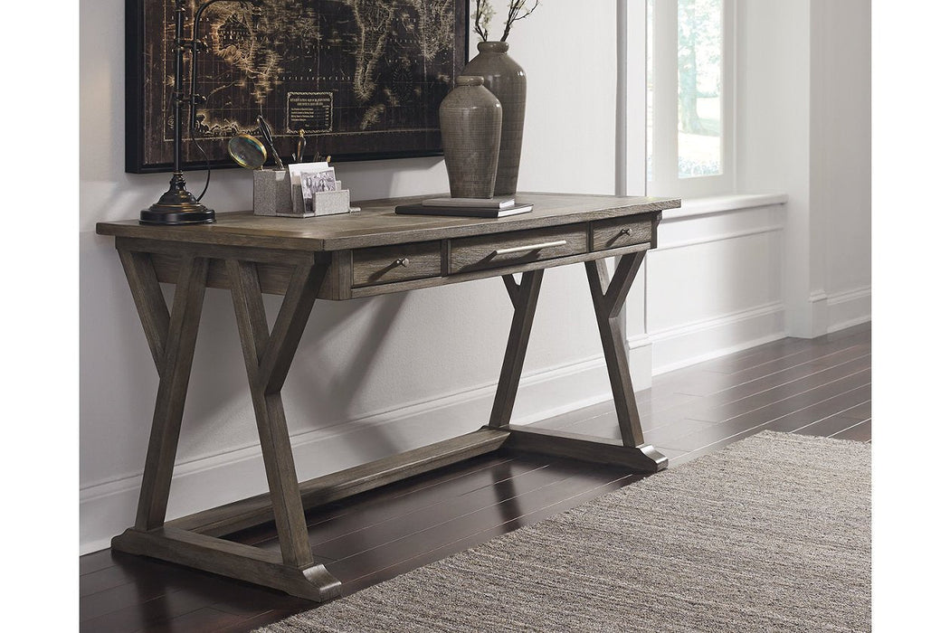 Luxenford Grayish Brown 60" Home Office Desk - H741-44 - Gate Furniture