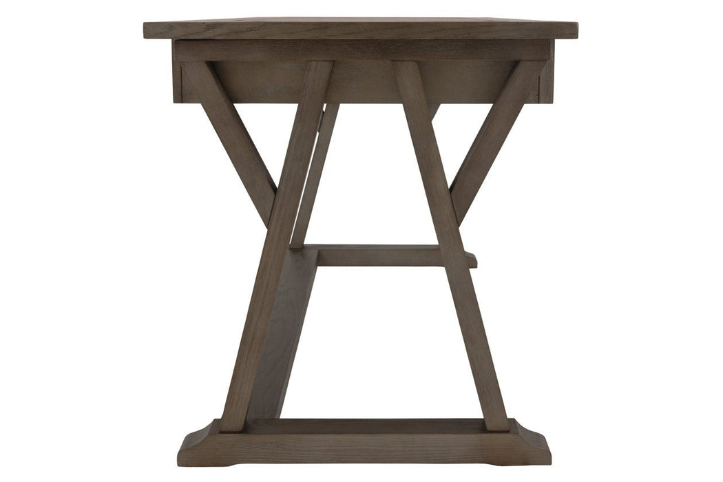 Luxenford Grayish Brown 60" Home Office Desk - H741-44 - Gate Furniture