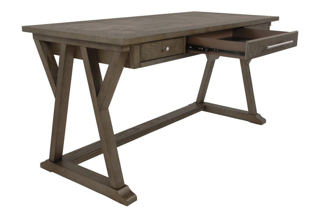 Luxenford Grayish Brown 60" Home Office Desk - H741-44 - Gate Furniture