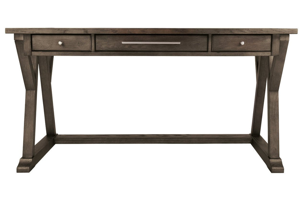 Luxenford Grayish Brown 60" Home Office Desk - H741-44 - Gate Furniture