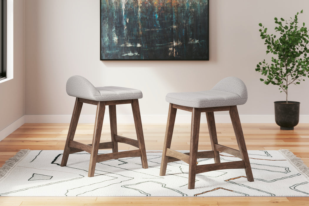 Lyncott Counter Height Bar Stool (Set of 2) - D615-124