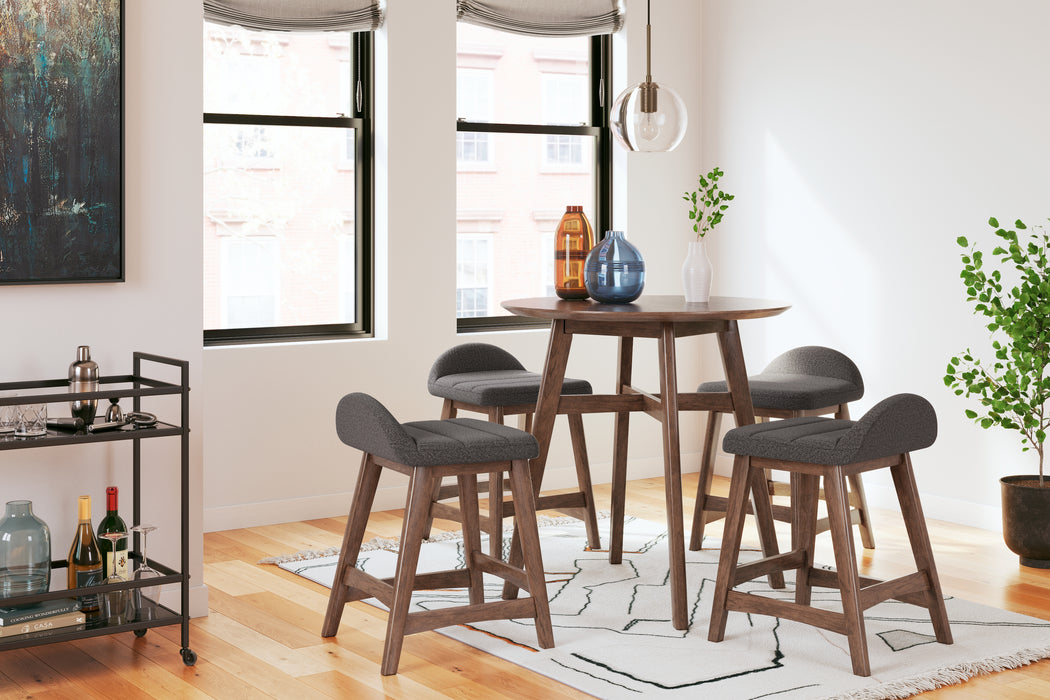 Lyncott Counter Height Bar Stool (Set of 2) - D615-224