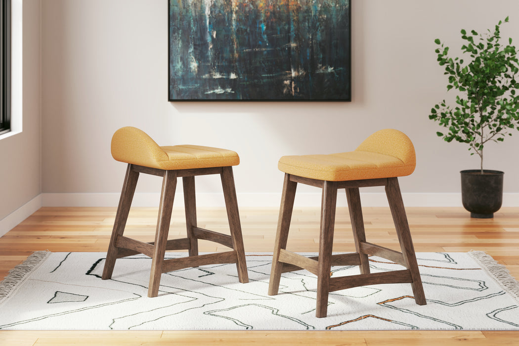 Lyncott Counter Height Bar Stool (Set of 2) - D615-424