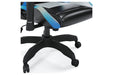 Lynxtyn Black/Gray Home Office Desk Chair - H400-09A - Gate Furniture