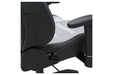 Lynxtyn White/Gray Home Office Desk Chair - H400-08A - Gate Furniture