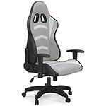 Lynxtyn White/Gray Home Office Desk Chair - H400-08A - Gate Furniture